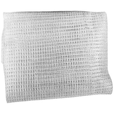 A rectangular piece of white muslin cloth. The material is tightly woven and appears flat and flexible. Primarily used for medical purposes.