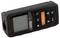 Digital laser distance measuring device with multiple buttons for operation; comes with a display for showing measurement values.