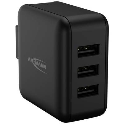 Image of Ansmann Travel Charger TC315 USB charger 15 W Mains socket No. of outputs: 3 x USB-A