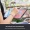 Hand holding stylus on tablet, using palm rejection technology. Text below: 'Palm rejection technology for palm detection'.
