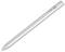Silver digital pen with green LED light and a button on the top, suitable for writing and drawing on tablets.