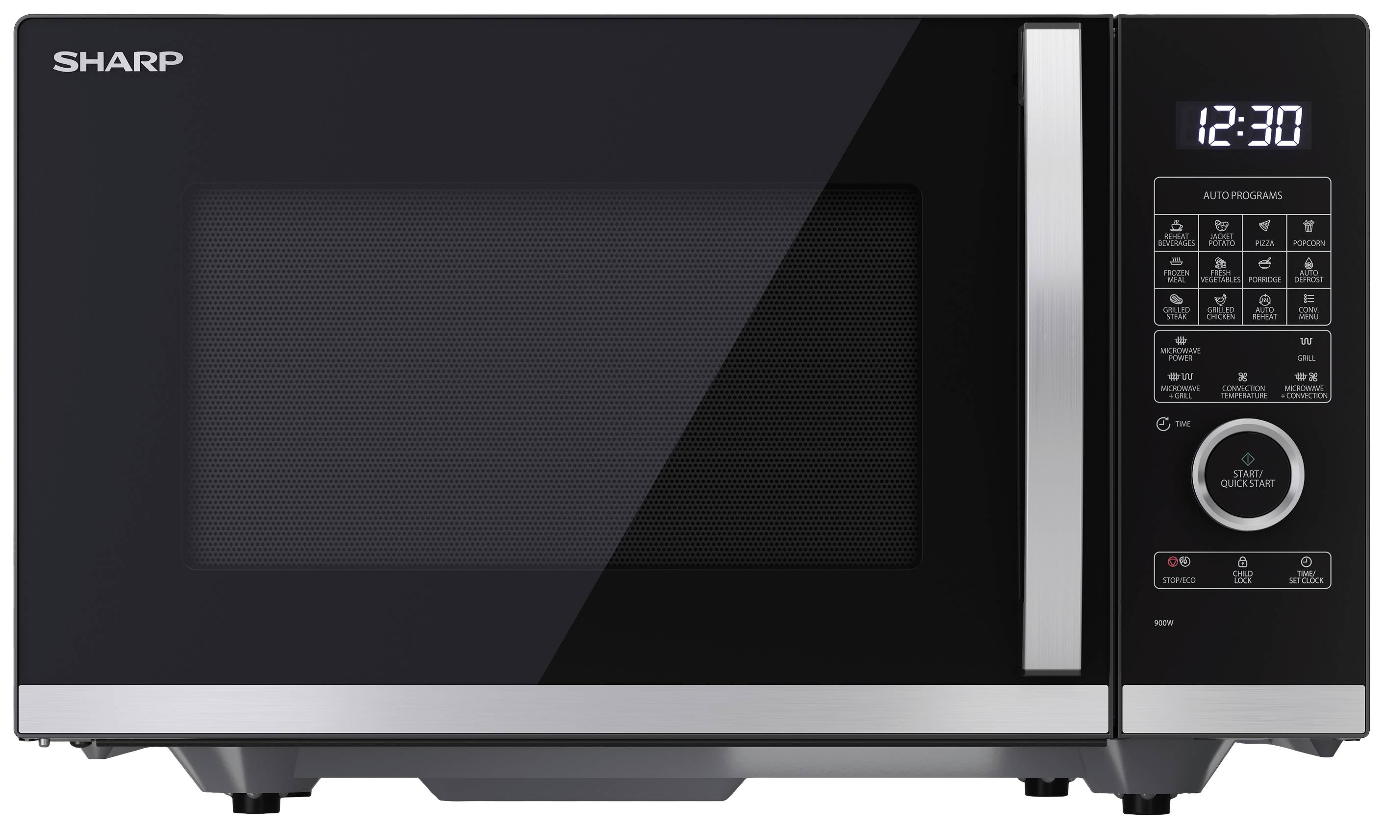 black microwave 900 watt