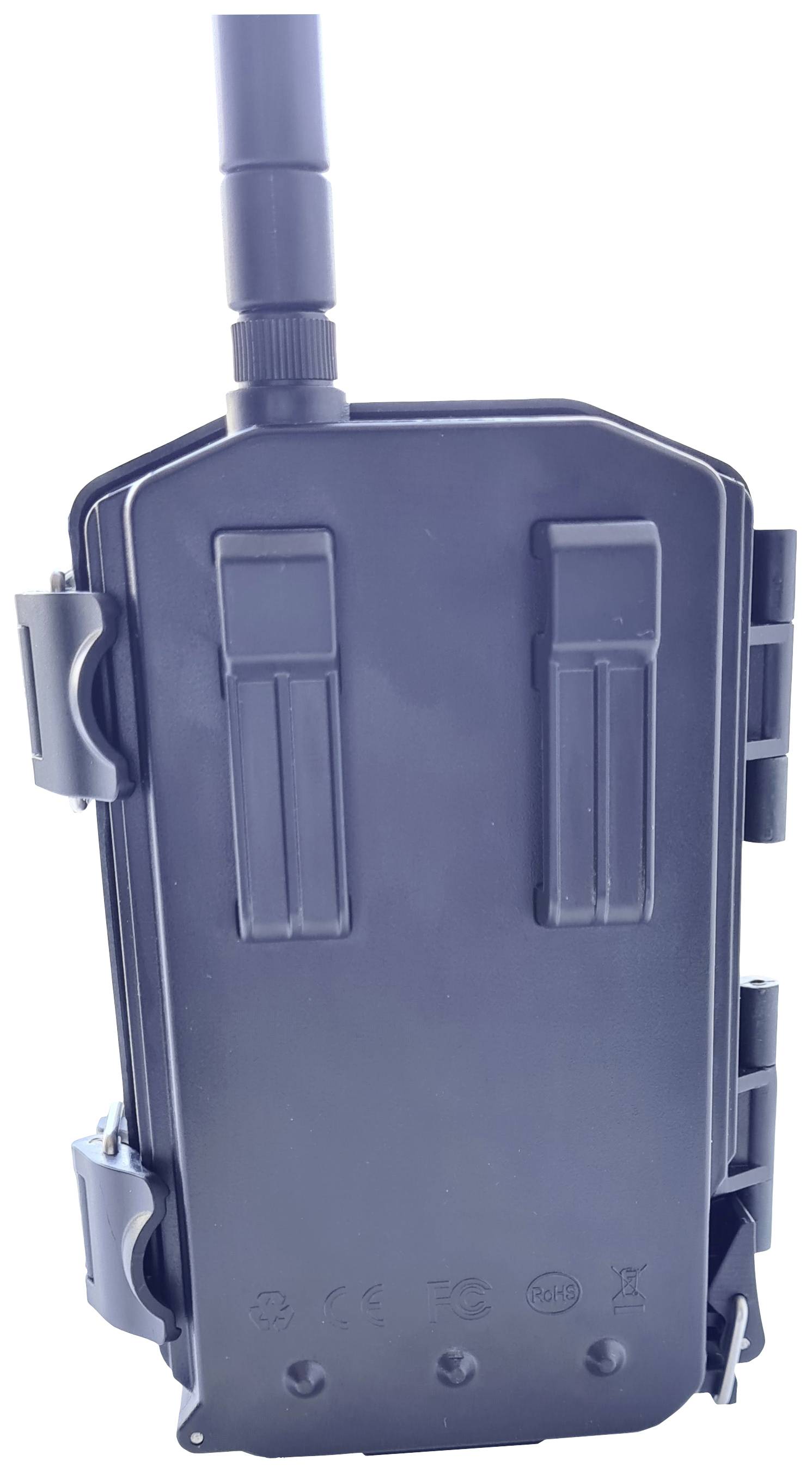 A portable black protective case with a handle on top and side latches, suitable for the secure transportation of sensitive equipment.