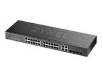 ZyXEL GS1920-24v2 28 port Smart managed gigabit switch 24x RJ45, 4x combo, hybrid mode (web-managed and cloud-managed), fan-less