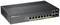 A black network switch by Zyxel, model GS1920-8HP, with eight Ethernet ports and multiple status LEDs on the front panel.