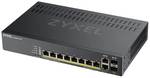 ZyXEL GS1920-8HPv2 10 port Smart managed gigabit switch 8x PoE+ RJ45, 2x combo, 130 watt PoE+, hybrid mode (web managed and cloud managed can be used) fanless