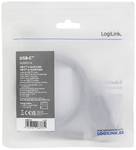 USB 2.0 Type C cable, USB-C/M to DB9/M, serial, black, 1.2 m