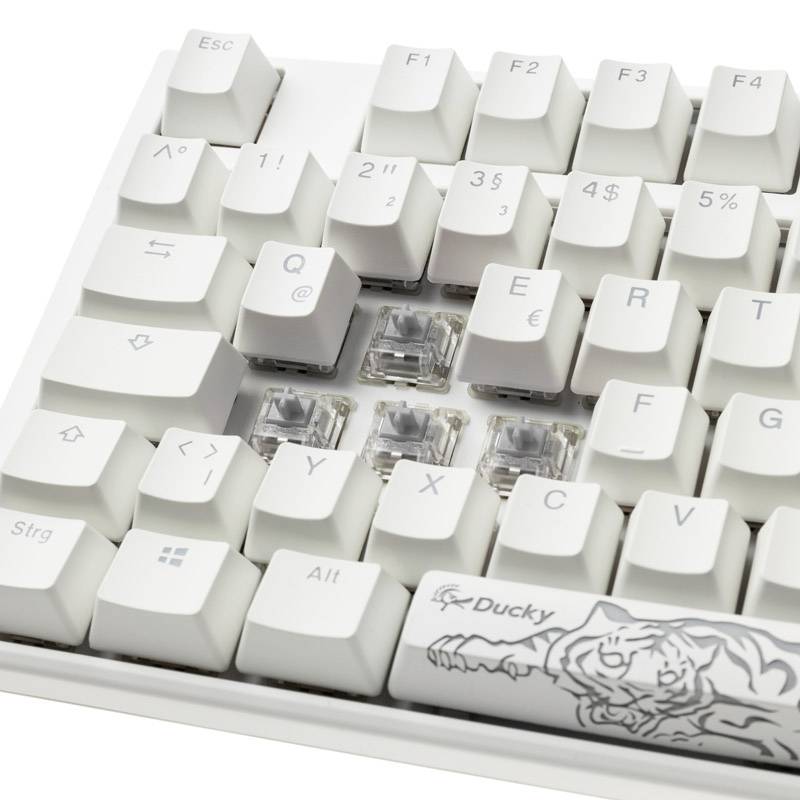 Ducky One 3 Classic USB Keyboard, Gaming keyboard German, QWERTZ White