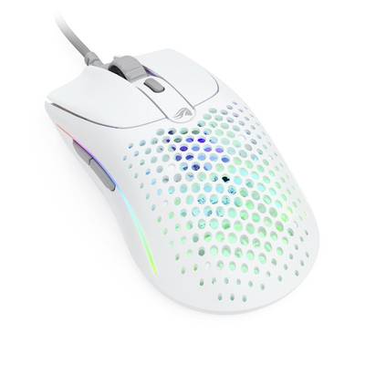 Glorious PC Gaming Race Model O 2  Gaming mouse USB   Optical White 6 Buttons 26000 dpi 
