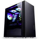 Jonsbo U6 Window Midi-Tower, Tempered Glass - black