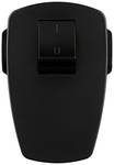 Earthing-contact plug with switch plastic reconnected, black
