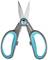 A grey and blue Gardena scissors, suitable for garden work. The handles are ergonomically designed and the blades are made of stainless steel.