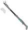 A long, telescopic garden tool with an ergonomic handle and interchangeable cutting heads, suitable for pruning trees.