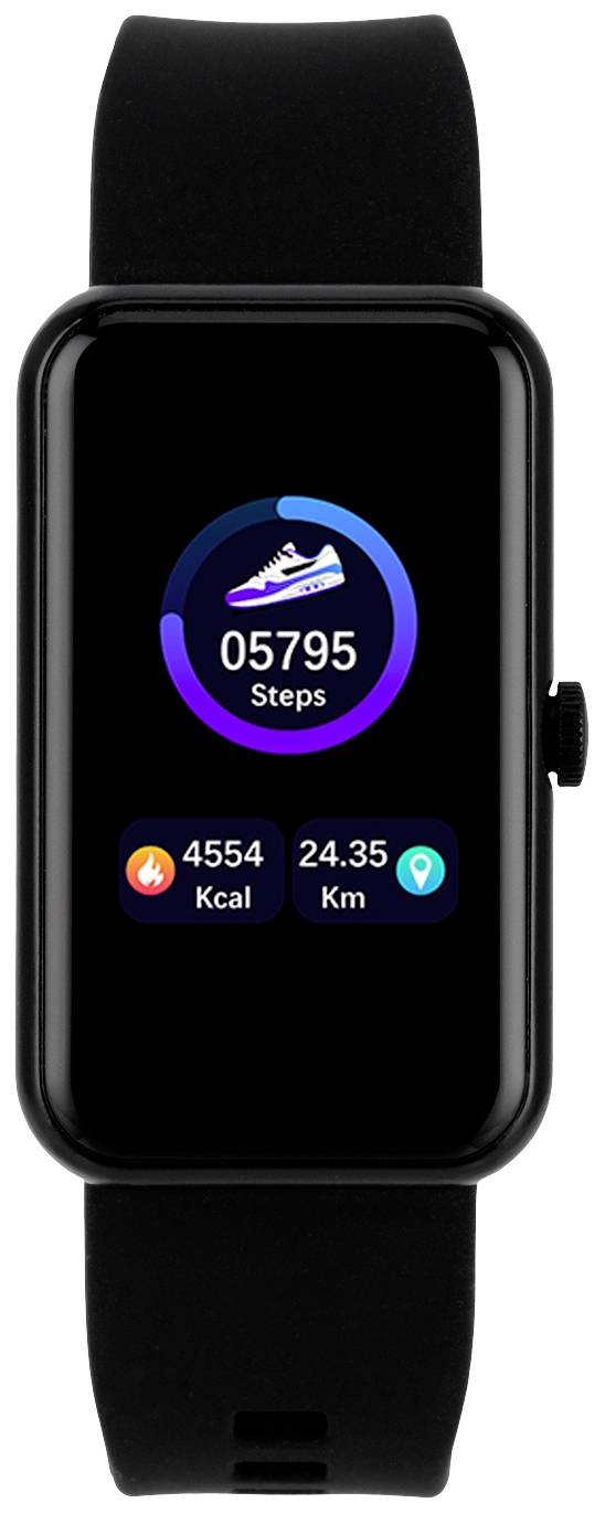 XCOAST Cadiz Fitness tracker 46 mm Black