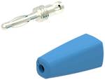 Ø2mm banana plug, solder terminal, blue