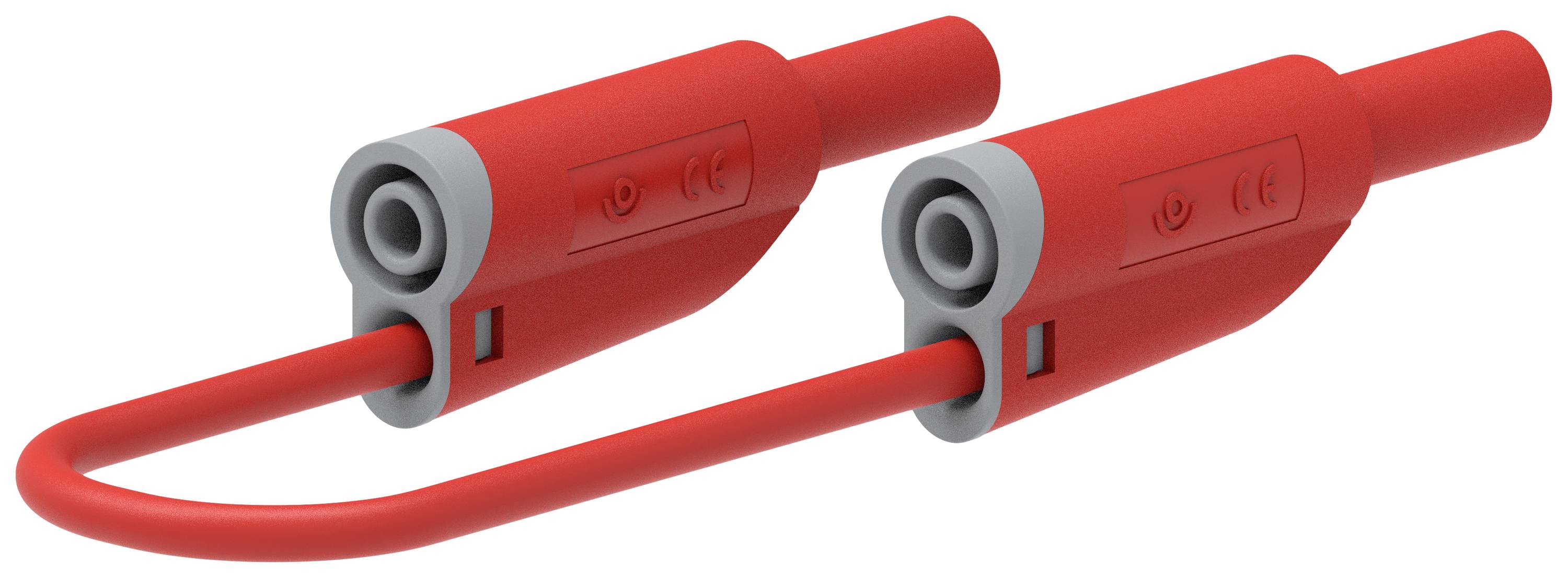 Electro PJP 2610-IEC-CD1-50R Test lead Banana jack 4 mm Banana jack 4 mm 50 cm Red 1 pc(s)-0