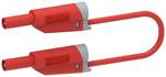 Test lead with Ø4mm Stackable plug, PVC 2.5 mm², 50 cm, red