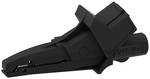 Safety alligator clip with Ø4mm banana jack connection, 1000VCATIII, black