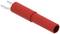 The image shows a red fuse puller with pliers at the end, used for safely removing fuses from a fuse box.
