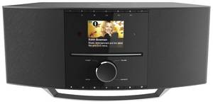 Hama  Desk radio Internet, DAB+, DAB, FM Bluetooth, CD, USB, Wi-Fi, Internet radio   Black