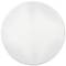 A round, white surface without any discernible patterns or details.