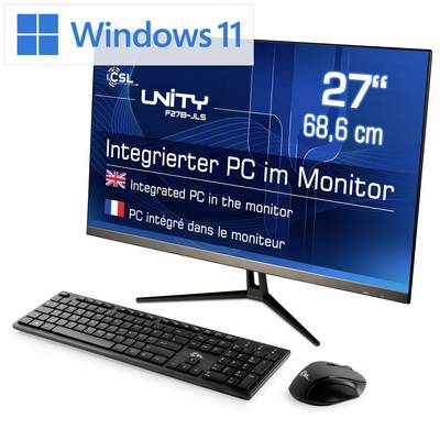 CSL Computer All-in-one PC Unity F27B-JLS 68.6 cm (27 inch) Full HD Intel® Pentium® N6000 3.3 GHz 8 GB RAM 256 GB SSD In-2