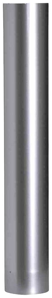Silver-coloured, cylindrical metal tube, vertically positioned.
