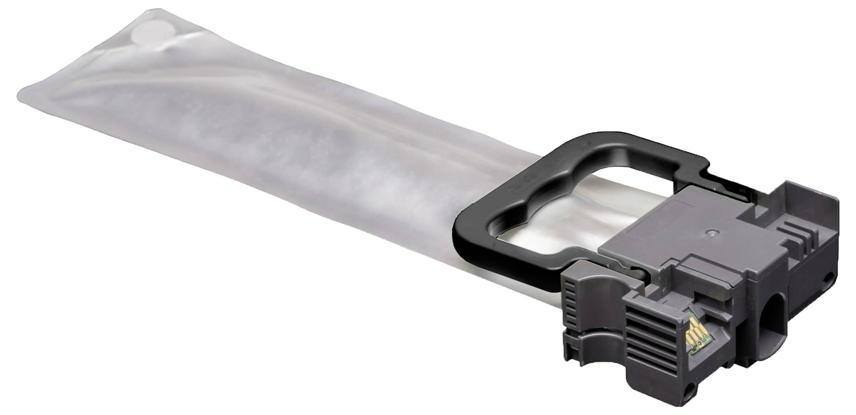 Plastic and metal connector with a clear, flexible tube attached, shown against a plain background. Designed for fluid or air transfer.
