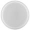 A round, flat, white surface that looks like a minimalist plate or lid.