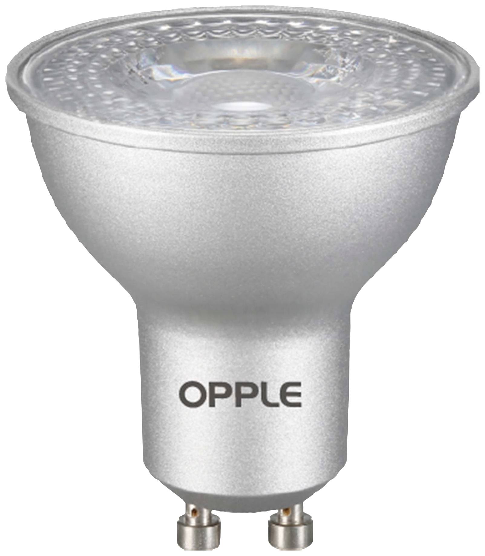 Opple 140060951 LED (monochrome) EEC G (A - G) GU10 Reflector bulb 7.5 W Warm white (Ø x L) 50 mm x 57 mm dimmable 1 pc(s)