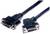 DVI-D cable with two connectors, one angled, for connecting digital video sources to monitors.