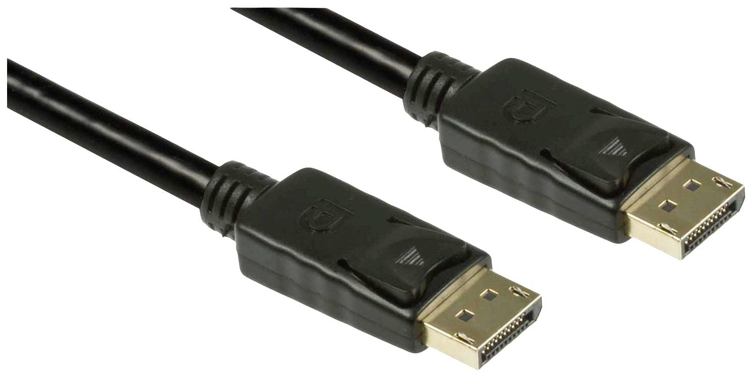 Lyndahl DisplayPort Cable DisplayPort plug 0.5 m Black LKDP01905 gold