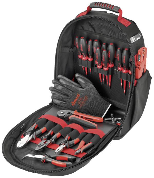 Cimco 170607 Trades person Tool backpack (equipped) 21-piece