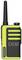 Handheld radio transceiver in neon yellow and black with a digital display showing 'CH18'. Brand name on the side.