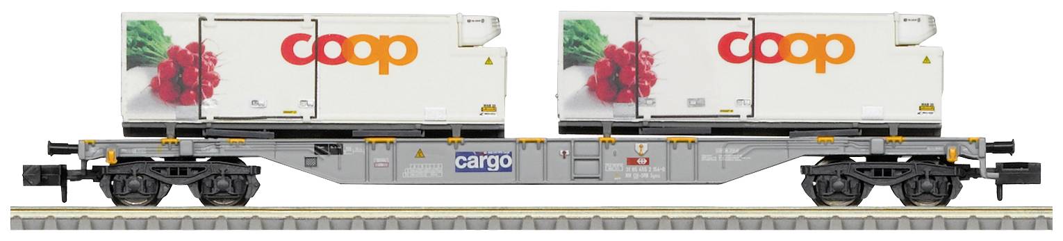 Image of MiniTrix T15493 Coop® container carrying wagon