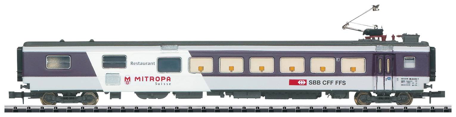 Image of MiniTrix T18440 EuroCity dining car model EW III WR