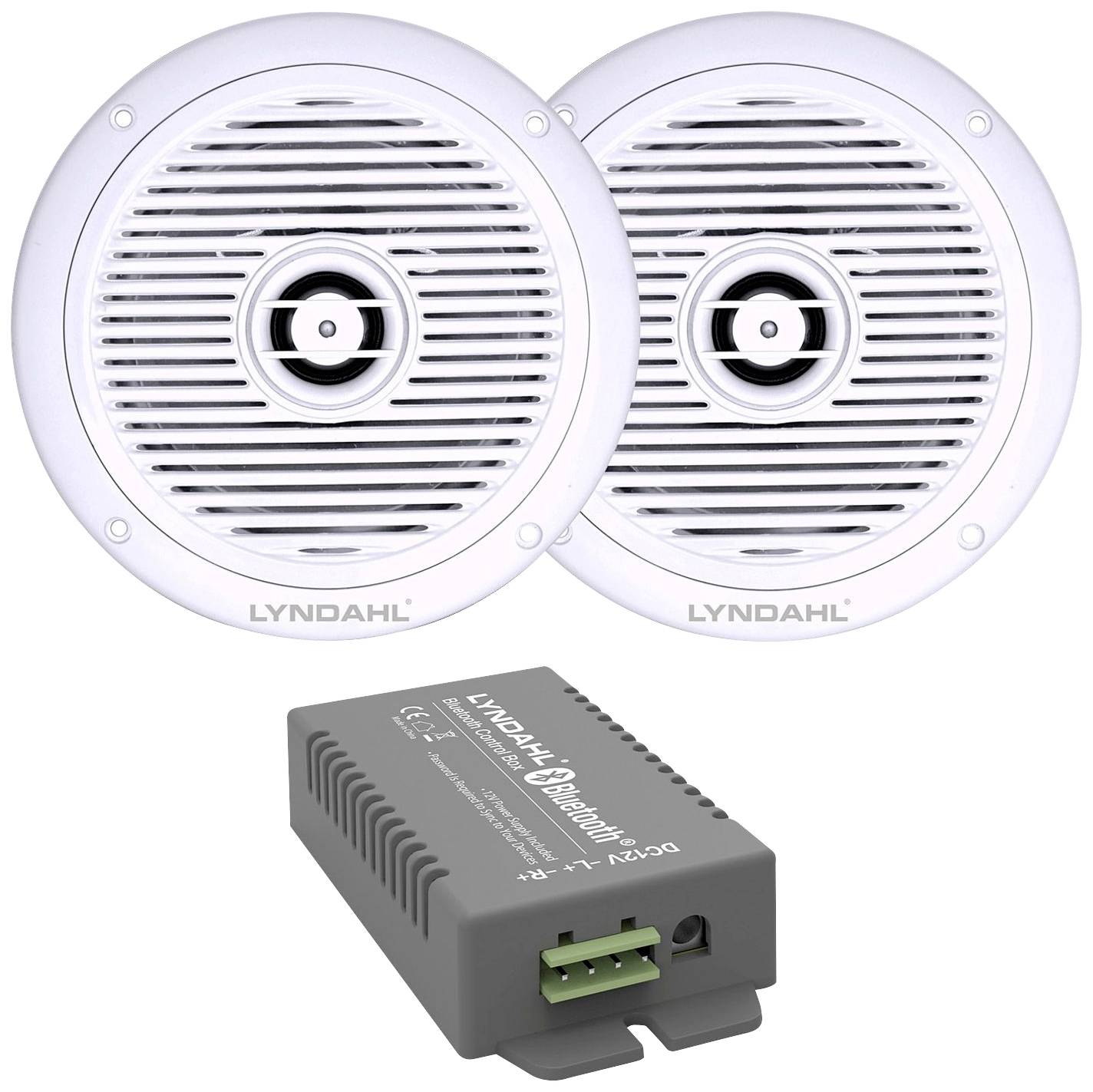 Lyndahl LYNCS180IPS2 2-way flush mount speaker set 120 W 4 Ω White 1 Set