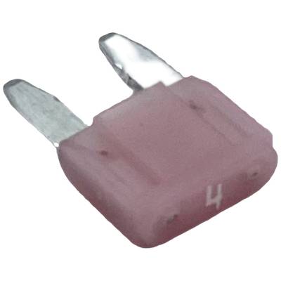 A pink flat fuse with two poles, marked with the number '4'.