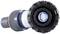 Plastic garden hose connector with a locking mechanism, sturdy and suitable for high flow rates.