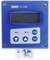 A blue electronic control unit with a screen and four buttons: 'K1', 'K2', 'PGM', 'EXIT'. Model: JUMO CTI-500.
