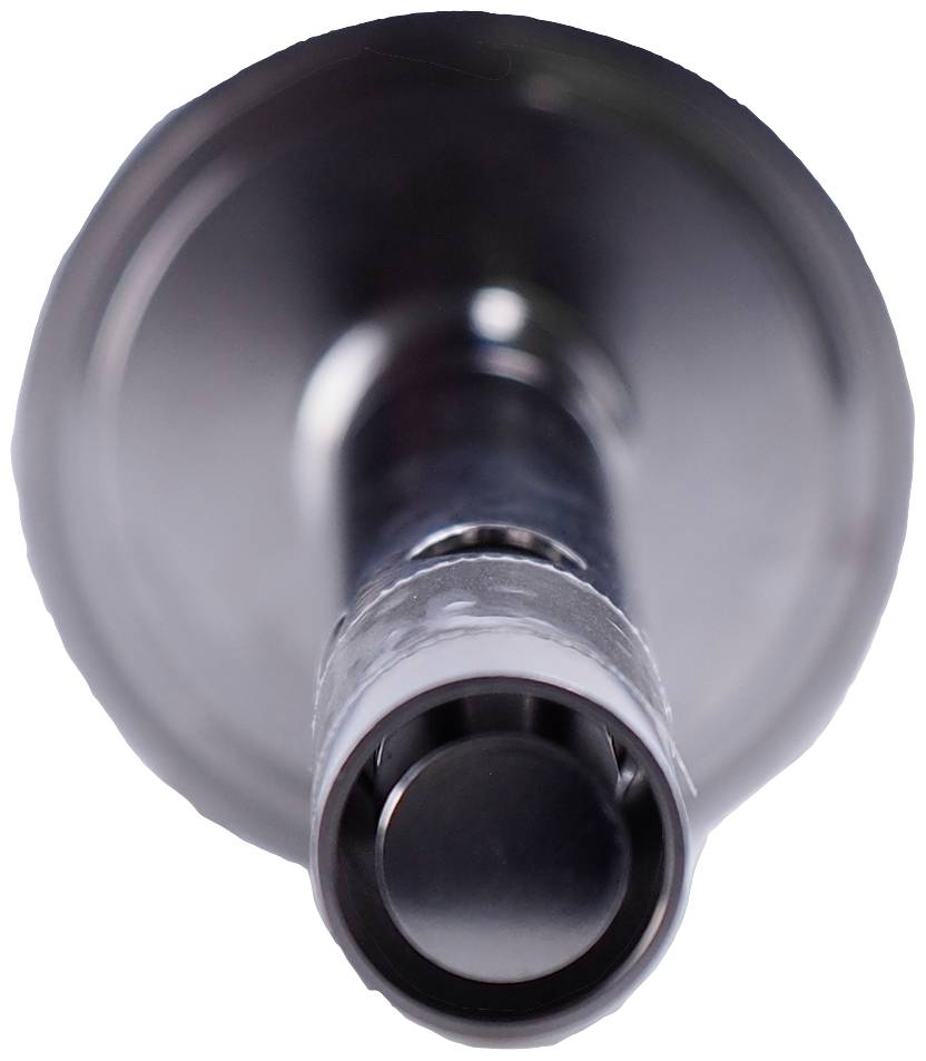 A close-up of a drilled metal rod that could be used in a mechanical or technical context.