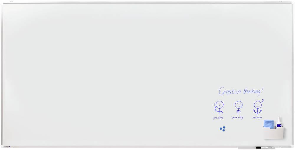 Legamaster Whiteboard PREMIUM PLUS (W x H) 240 cm x 120 cm White Enamel-coated Incl. tray, Incl. markers-2