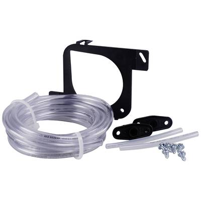 A set with a transparent tube, mounting template, and screws. Ideal for DIY use or installation projects.