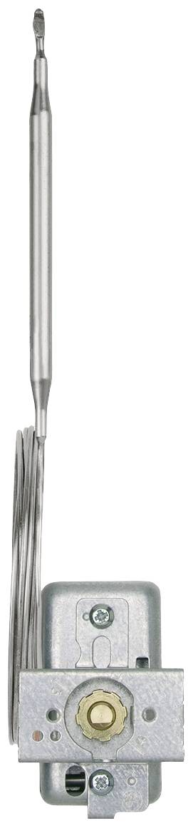 'Metallic rotary mechanism with a long, flexible cable. Main component fixed with screws, made of silver-coloured metal.'