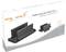 Packaging of a mounting bracket for mini PCs, featuring two black brackets, suitable for devices up to 3 kg.