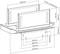 Technical drawing of an adjustable bracket with dimensions: width 140 mm, height 61 mm, depth 26 mm; variable depth 15–70 mm.