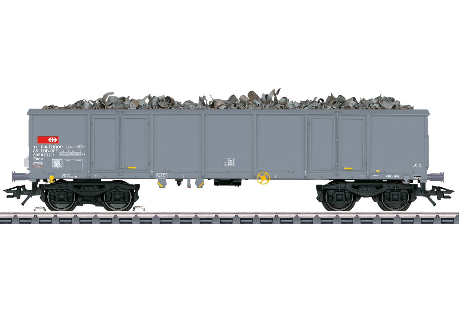 Image of Maerklin 46917 H0 Open Goods wagon Eaos with tail light of SBB