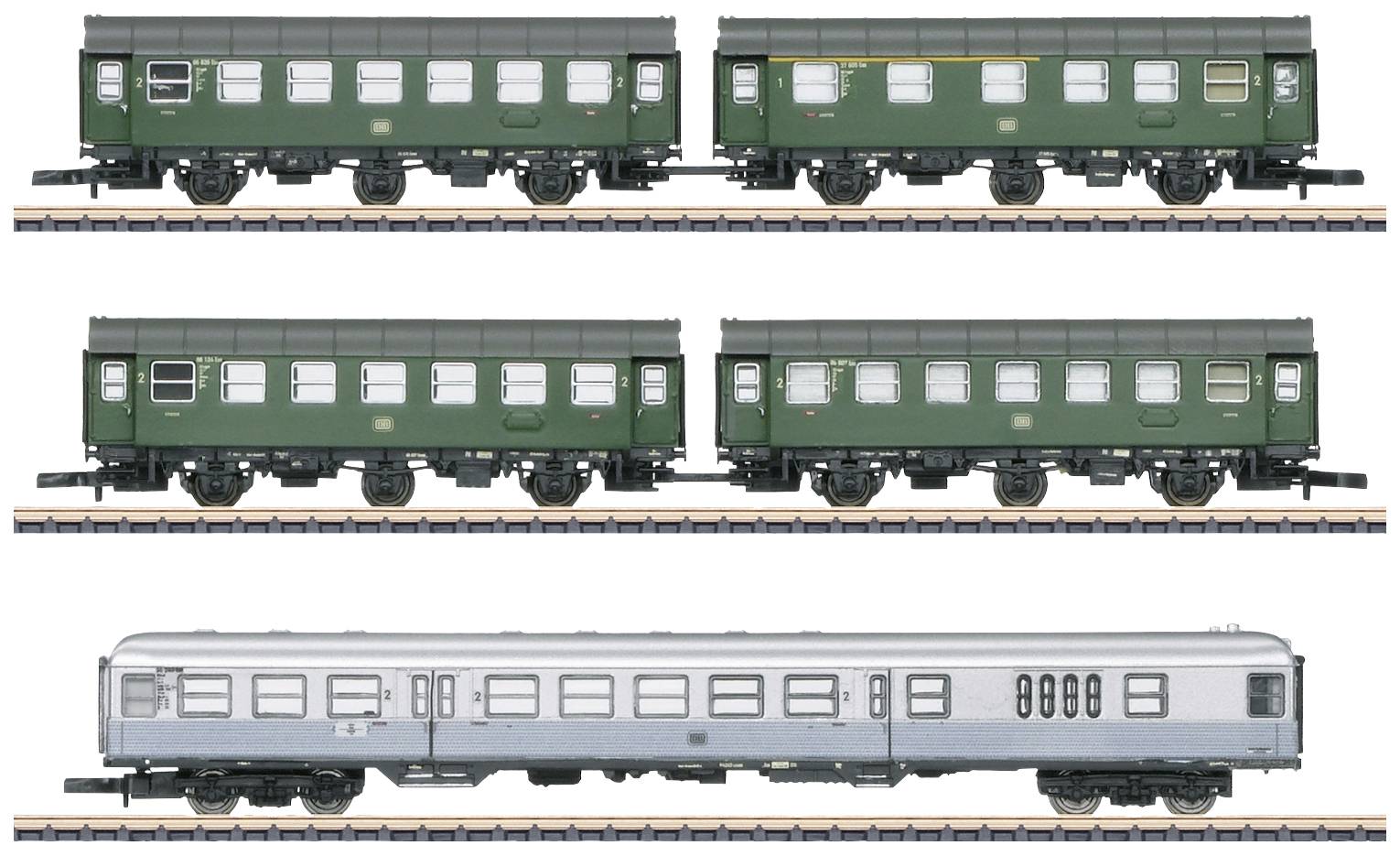 Image of Maerklin 87074 Z 5er-set Passenger car turn.train of the DB, MHI