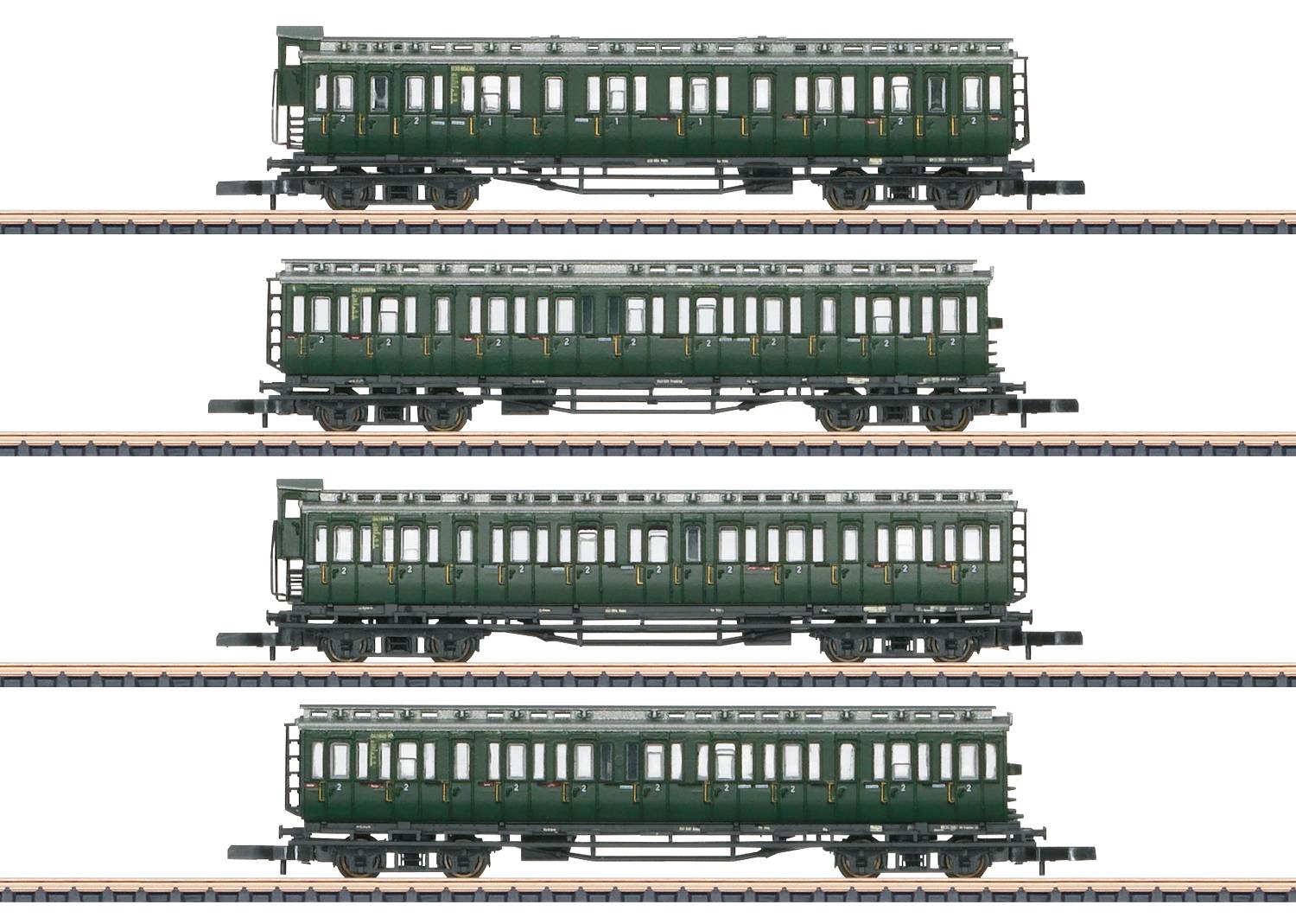 Image of Maerklin 87565 Z 4pc set Coal scuttle wagon of DB