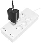 Wi-Fi Smart 6-way socket strip (CEE7/3), 4x USB, Tuya compatible